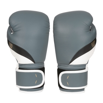 Elegant Boxing Gloves ELION Paris Velcro - Matte Grey/Black/Matte White